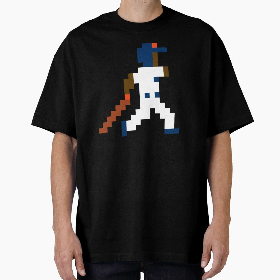 Houston Pixel Baseball Player T-Shirt - Graphic Print Men Women - T-Shirt, Sweatshirt, Hoodie