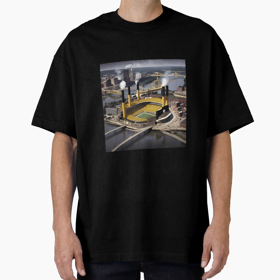 Pittsburgh Steelers Stadium Digital T-Shirt - Minimalist Print for Adults - T-Shirt, Sweatshirt, Hoodie