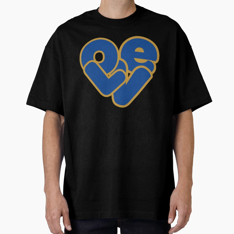 My Heart Is Filled Love Blue And Gold T-Shirt - Aesthetic Graphic Men Women - T-Shirt, Sweatshirt, Hoodie