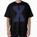 Alphabet Marine Blue X Sports Letter X T-Shirt - Aesthetic Graphic Unisex - T-Shirt, Sweatshirt, Hoodie