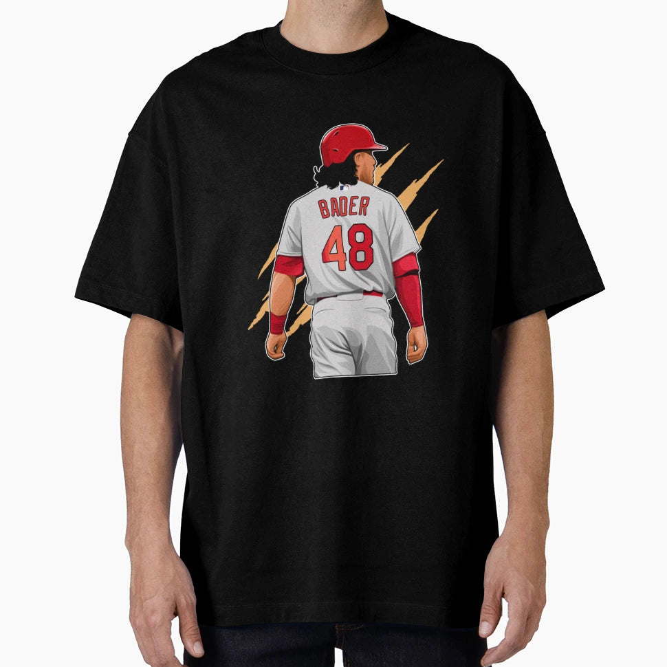 Harrison Bader Games 48 Claw T-Shirt - Custom Art Print Men Women - T-Shirt, Sweatshirt, Hoodie