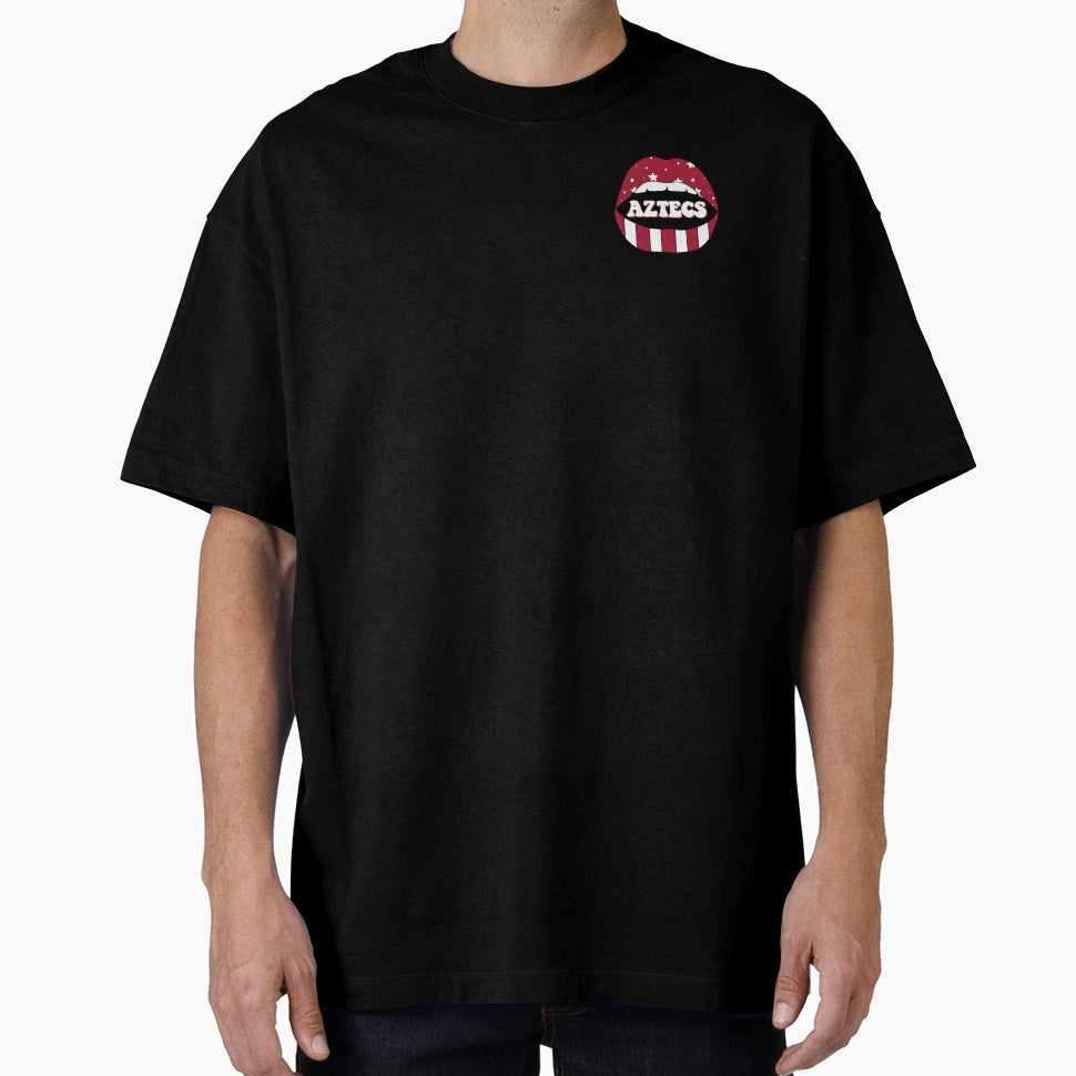 Sdsu Aztec Lips T-Shirt - Aesthetic Graphic Men Women - T-Shirt, Sweatshirt, Hoodie