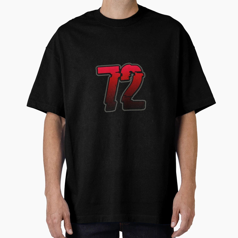 Creepy Red Number 72 T-Shirt - Aesthetic Graphic Men Women - T-Shirt, Sweatshirt, Hoodie