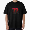 Creepy Red Number 72 T-Shirt - Aesthetic Graphic Men Women - T-Shirt, Sweatshirt, Hoodie