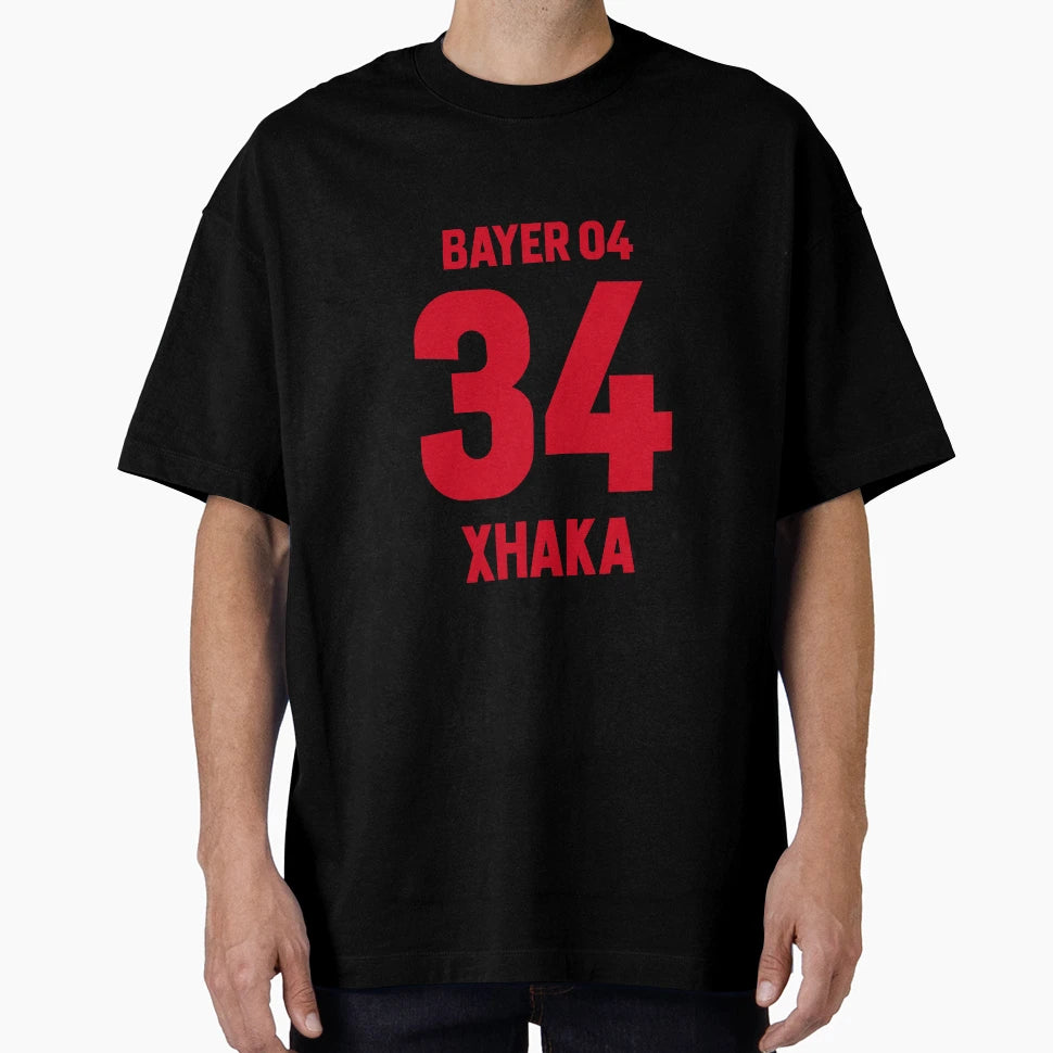 Granit Xhaka 34 Leverkusen Jersey 23 24 T-Shirt - Unique Graphic for Adults - T-Shirt, Sweatshirt, Hoodie