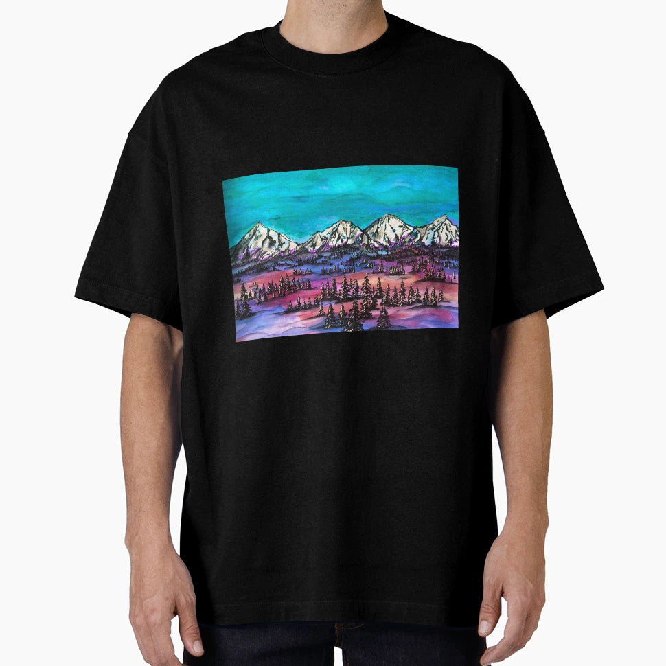 Rocky Mountain Dusk T-Shirt - Unique Graphic Unisex - T-Shirt, Sweatshirt, Hoodie