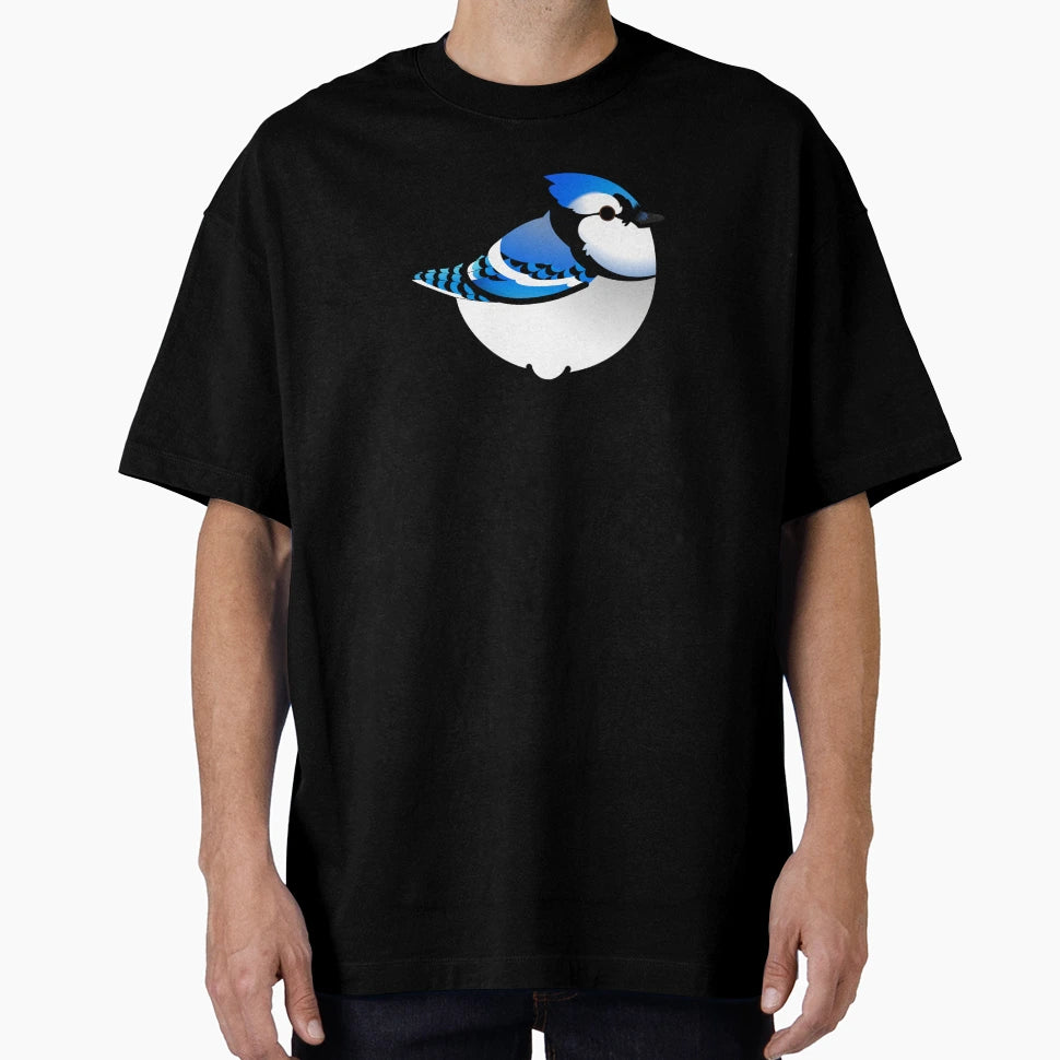 Chubby Blue Jay T-Shirt - Minimalist Print for Adults - T-Shirt, Sweatshirt, Hoodie