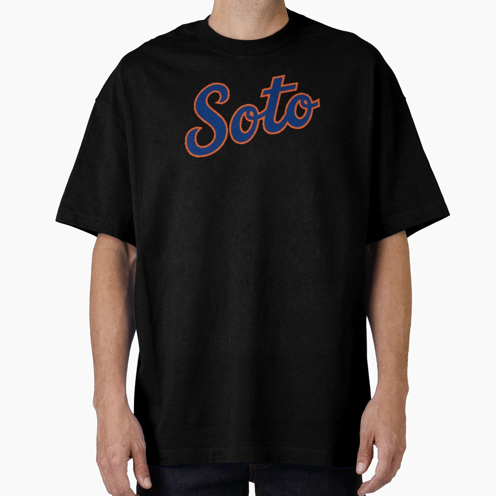 Soto Mets Baseball Font T-Shirt - Streetwear Style Unisex - T-Shirt, Sweatshirt, Hoodie