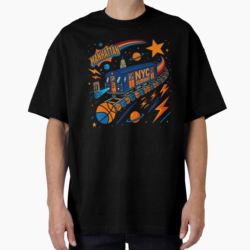 Nyc Subway Basketball Express T-Shirt - Custom Art Print Men Women - T-Shirt, Sweatshirt, Hoodie