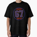 Baseball Jersey Number 67 Sixty Seven T-Shirt - Minimalist Print Men Women - T-Shirt, Sweatshirt, Hoodie