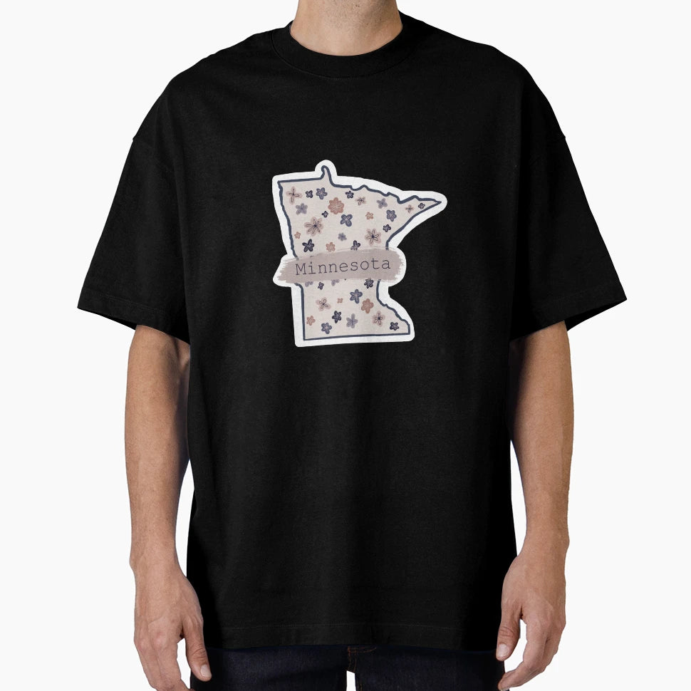 Minnesota Floral T-Shirt - Aesthetic Graphic Unisex - T-Shirt, Sweatshirt, Hoodie