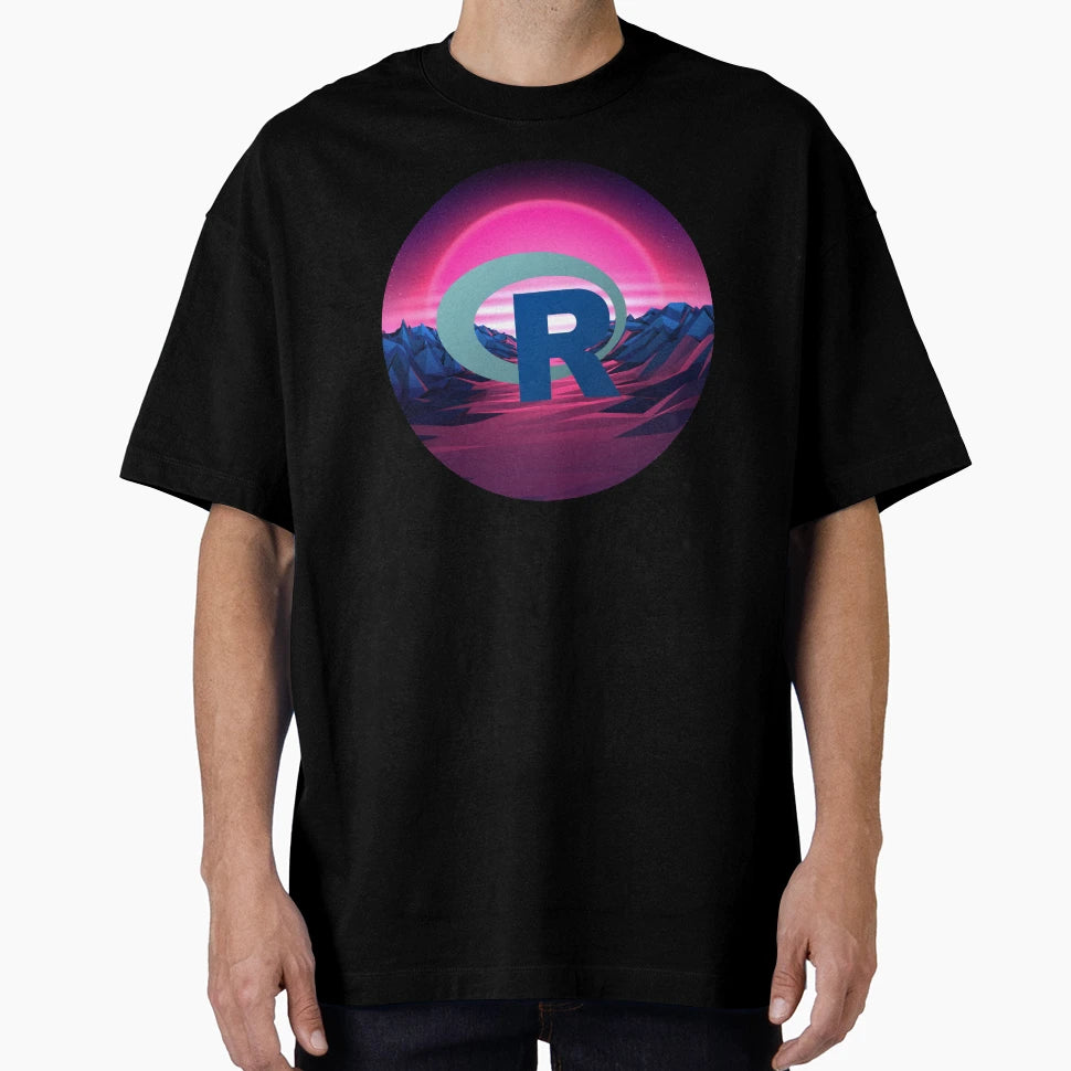 R Programming Language R Logo T-Shirt - Minimalist Print Unisex - T-Shirt, Sweatshirt, Hoodie