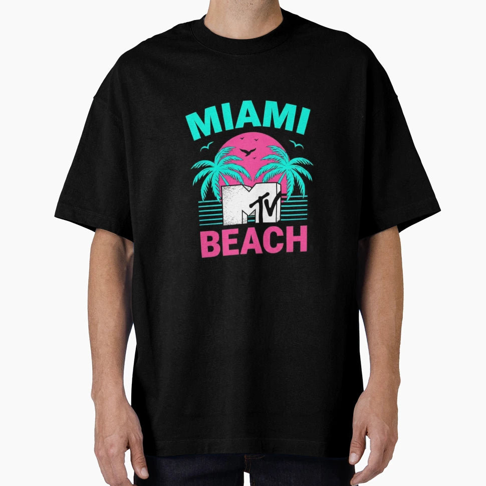 Miami Beach Big Fans T-Shirt - Custom Art Print Unisex - T-Shirt, Sweatshirt, Hoodie