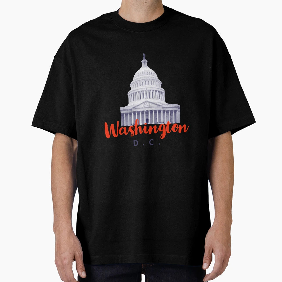 Washigton Dc Usa Cities United States T-Shirt - Custom Art Print Unisex - T-Shirt, Sweatshirt, Hoodie