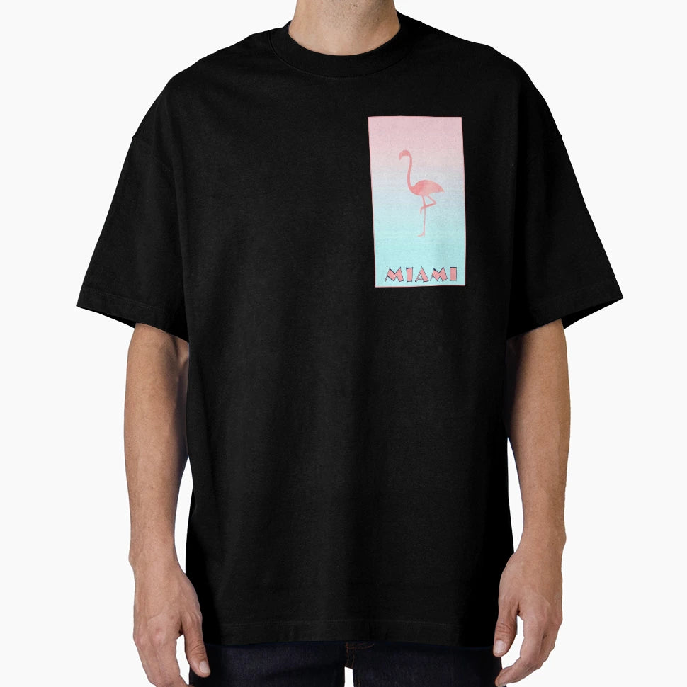 Miami Flamingo T-Shirt - Unique Graphic for Adults - T-Shirt, Sweatshirt, Hoodie