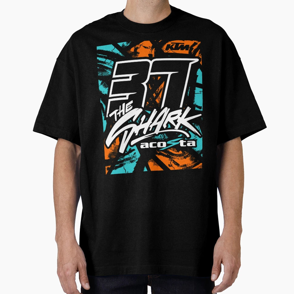 Pedro Acosta 37 Shark Red Bull Ktm T-Shirt - Streetwear Style Unisex - T-Shirt, Sweatshirt, Hoodie