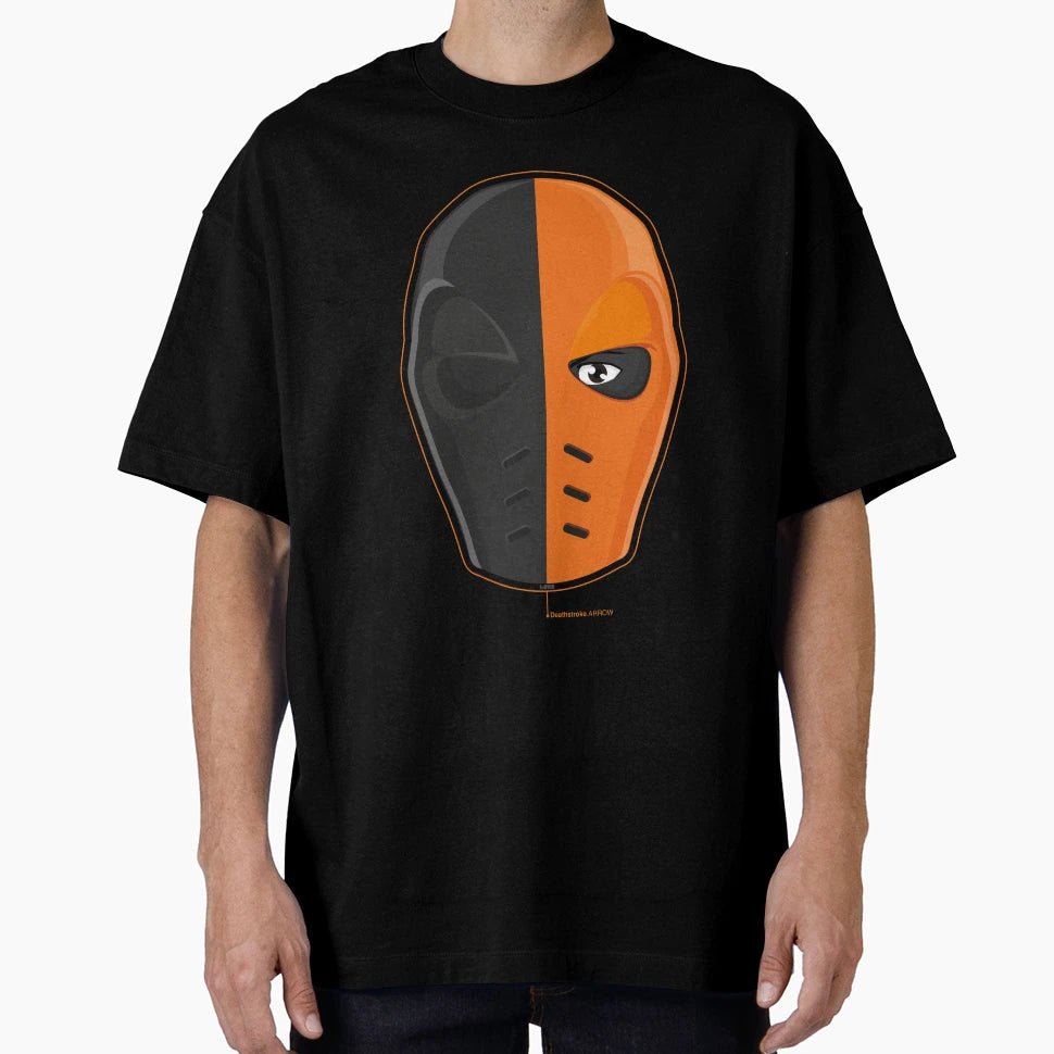 Deathstroke Mask T-Shirt - Minimalist Print Men Women - T-Shirt, Sweatshirt, Hoodie