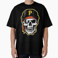 Cartoon Pirate Skull Eyepatch And Black T-Shirt - Streetwear Style Unisex - T-Shirt, Sweatshirt, Hoodie