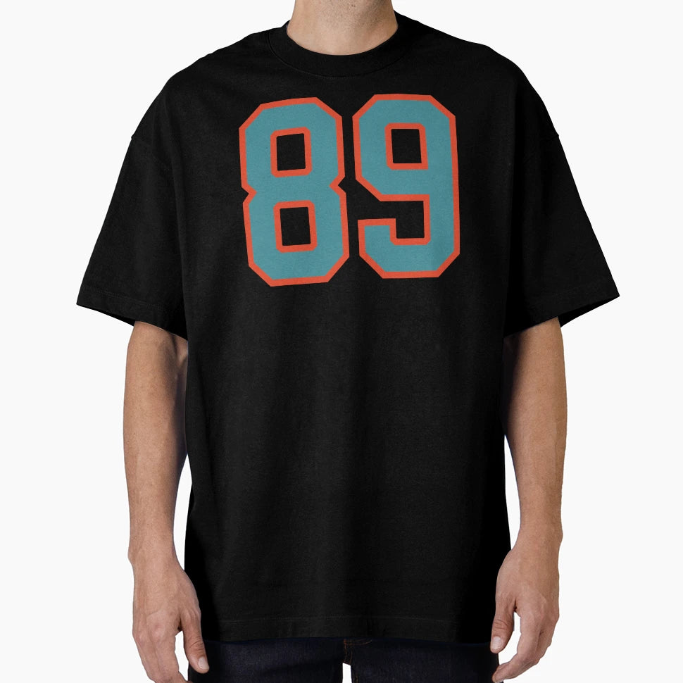 89 Number Aqua Orange Lucky Sports T-Shirt - Streetwear Style for Adults - T-Shirt, Sweatshirt, Hoodie
