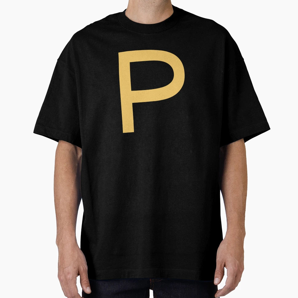 Funky Yellow Letter P T-Shirt - Aesthetic Graphic for Adults - T-Shirt, Sweatshirt, Hoodie