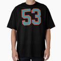 53 Number Aqua Orange Lucky Sports T-Shirt - Aesthetic Graphic Unisex - T-Shirt, Sweatshirt, Hoodie