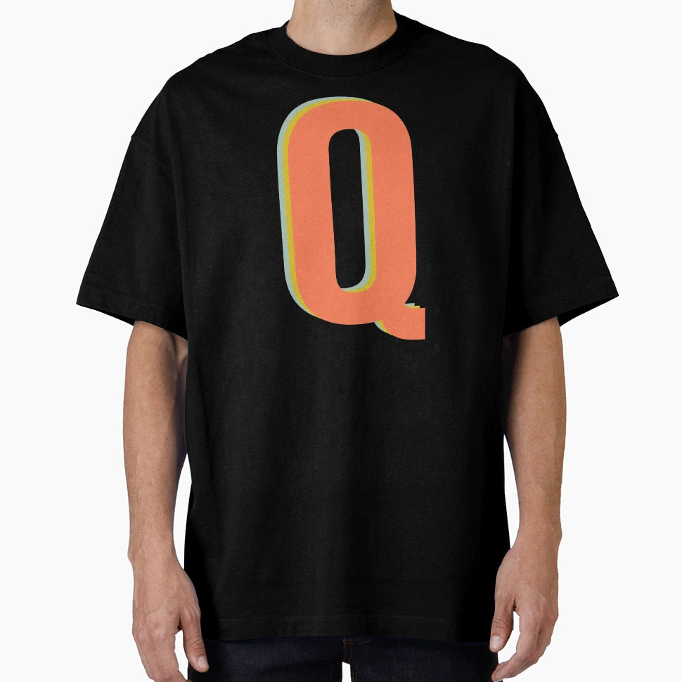 Letter Q Initial Monogram Pattern T-Shirt - Trendy Graphic Men Women - T-Shirt, Sweatshirt, Hoodie