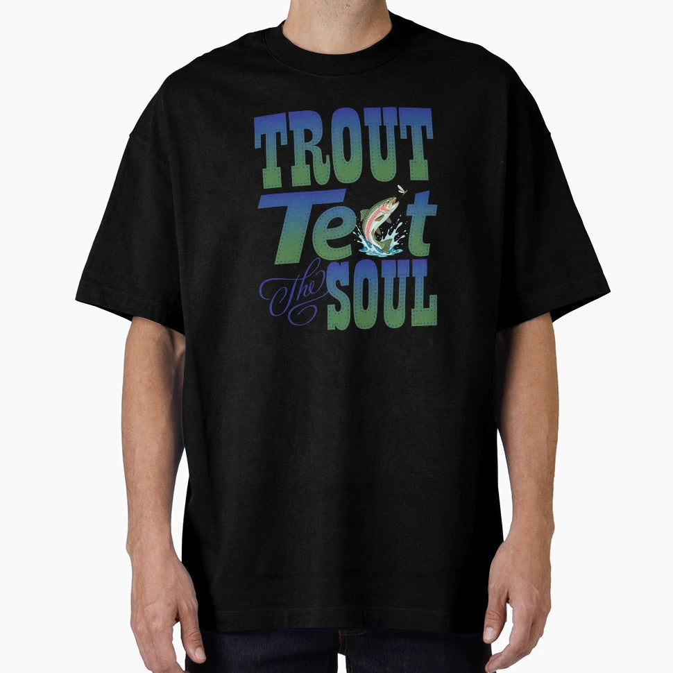 Trout Fishing Illustration Trout Test T-Shirt - Unique Graphic Men Women - T-Shirt, Sweatshirt, Hoodie