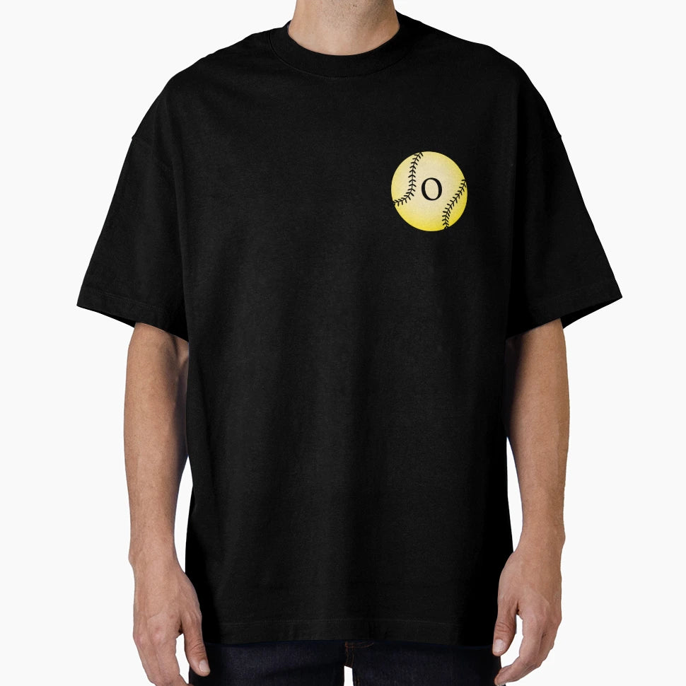 Softball Ball O T-Shirt - Custom Art Print Unisex - T-Shirt, Sweatshirt, Hoodie