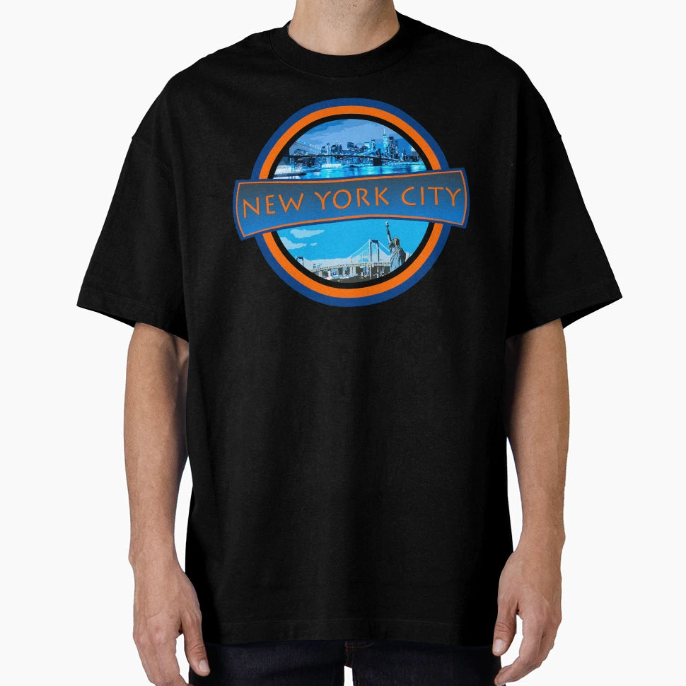 Nyc Badge T-Shirt - Aesthetic Graphic Unisex - T-Shirt, Sweatshirt, Hoodie