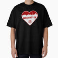 I Love Washington Baseball Heart Dc City T-Shirt - Unique Graphic Unisex - T-Shirt, Sweatshirt, Hoodie