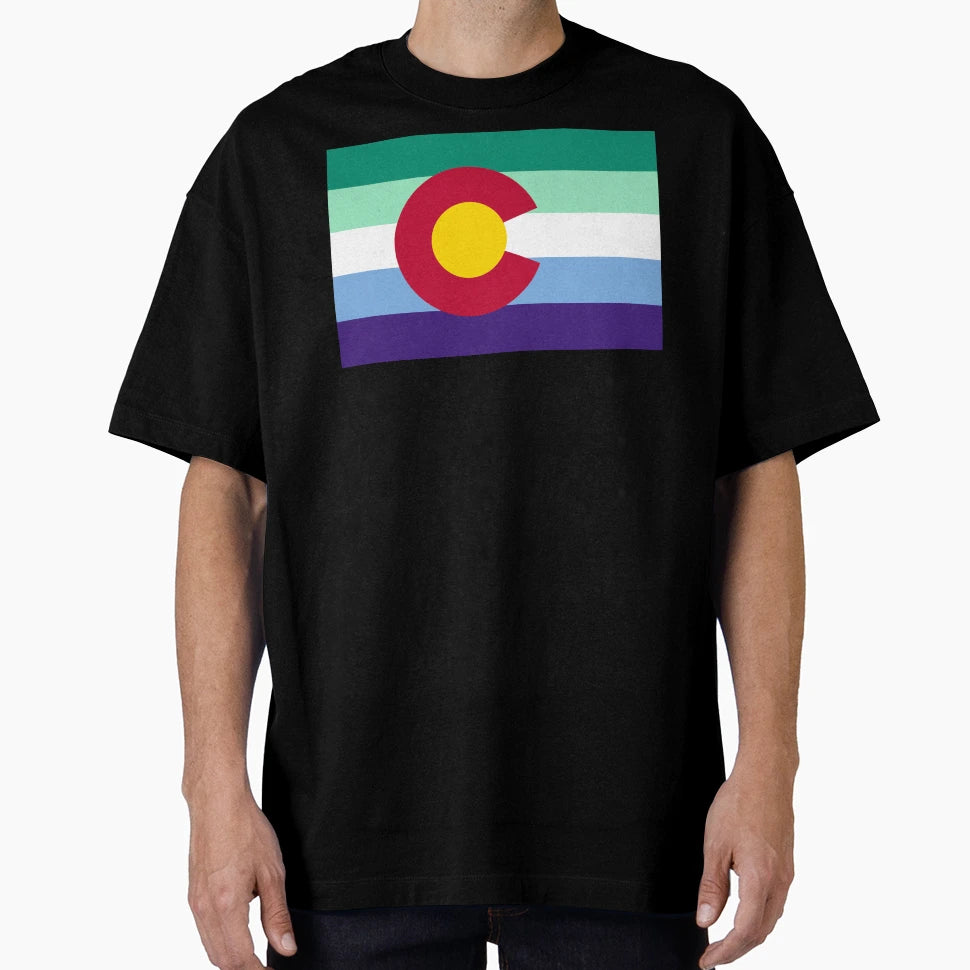 Colorado Gay Male Pride Flag T-Shirt - Casual Everyday Wear Men Women - T-Shirt, Sweatshirt, Hoodie