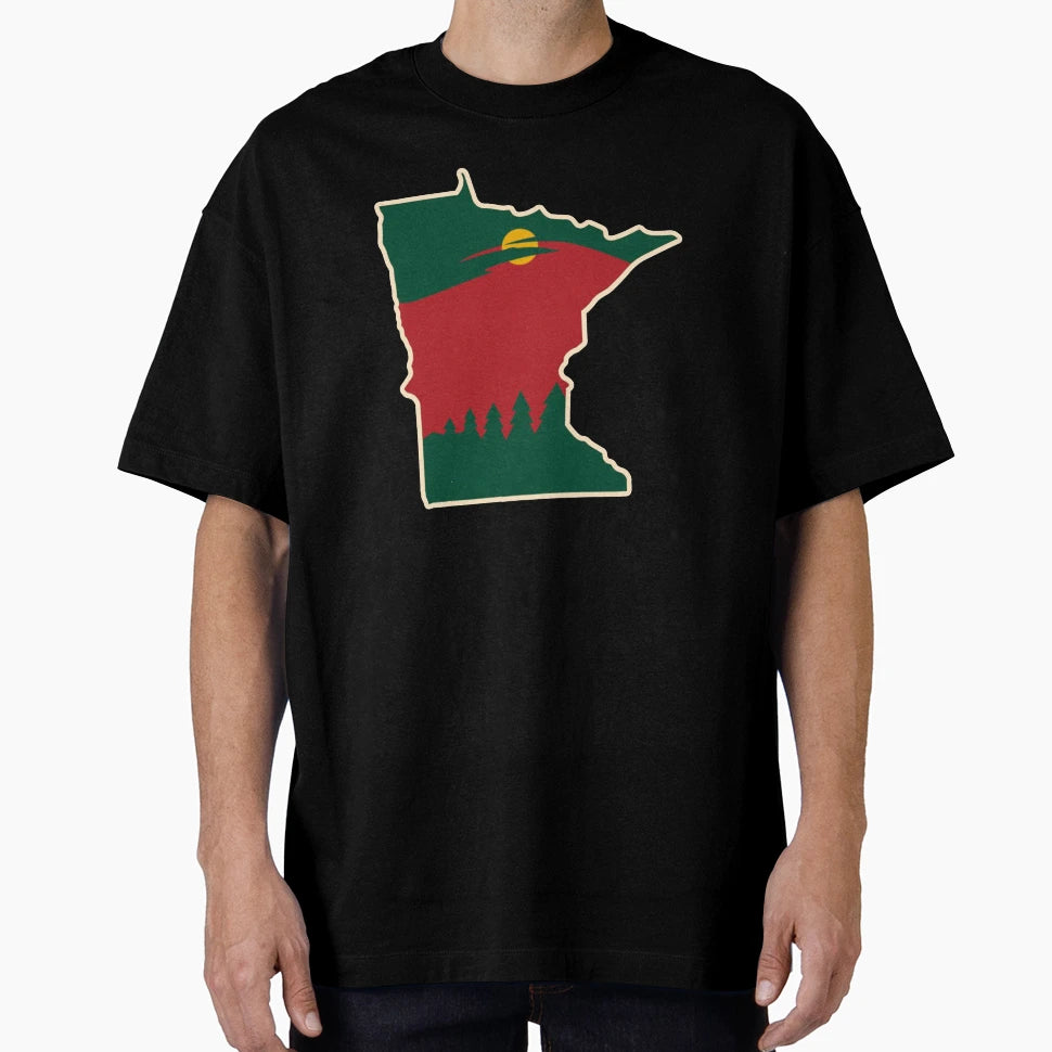 Minnesota Hockey And T-Shirt - Custom Art Print Men Women - T-Shirt, Sweatshirt, Hoodie