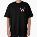 Candy Cane Letter W Capital T-Shirt - Graphic Print Men Women - T-Shirt, Sweatshirt, Hoodie