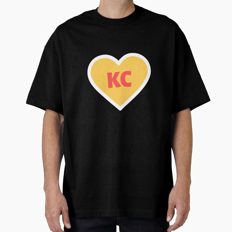 I Love Kansas City Heart Kc Football T-Shirt - Unique Graphic for Adults - T-Shirt, Sweatshirt, Hoodie