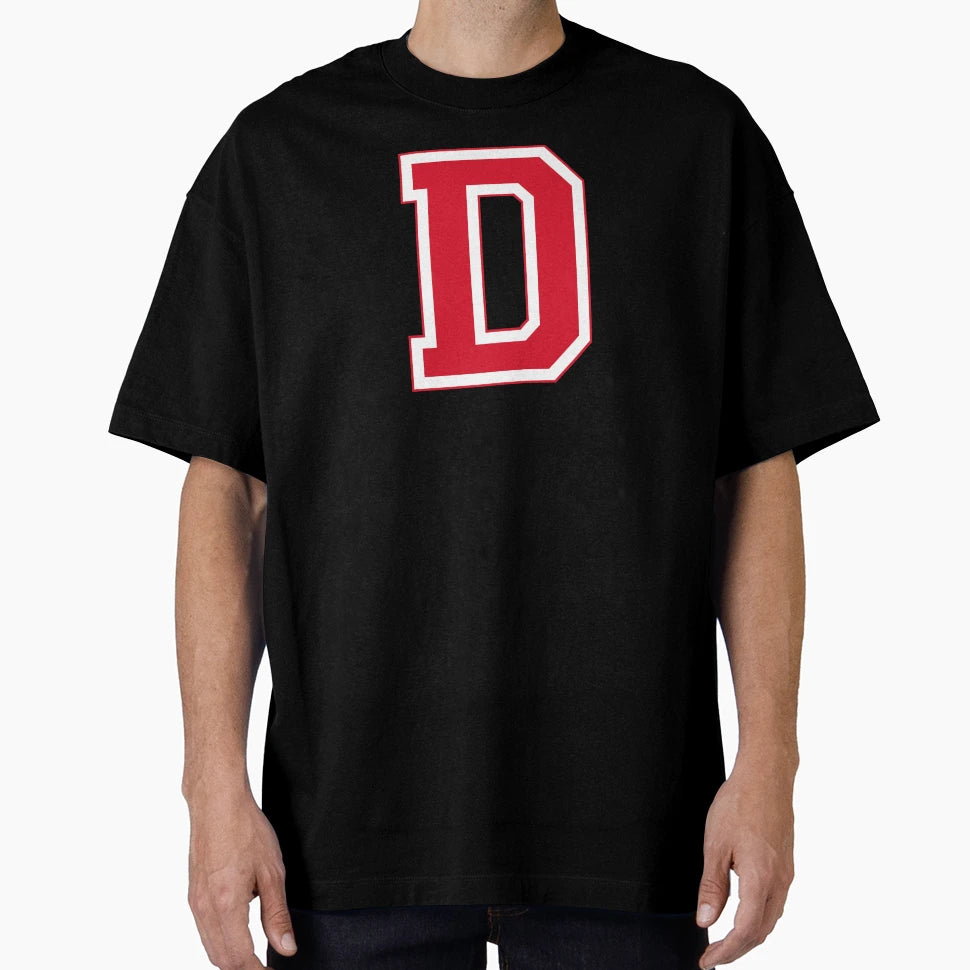 Red Varsity Letter D T-Shirt - Aesthetic Graphic Unisex - T-Shirt, Sweatshirt, Hoodie