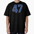 Number 47 Lucky Sports Jersey Forty T-Shirt - Aesthetic Graphic Men Women - T-Shirt, Sweatshirt, Hoodie