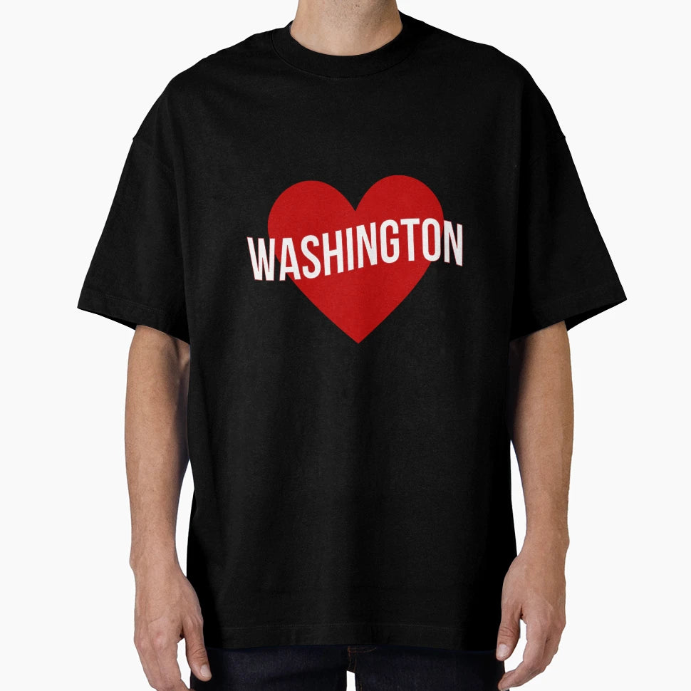 Washington Heart T-Shirt - Aesthetic Graphic for Adults - T-Shirt, Sweatshirt, Hoodie