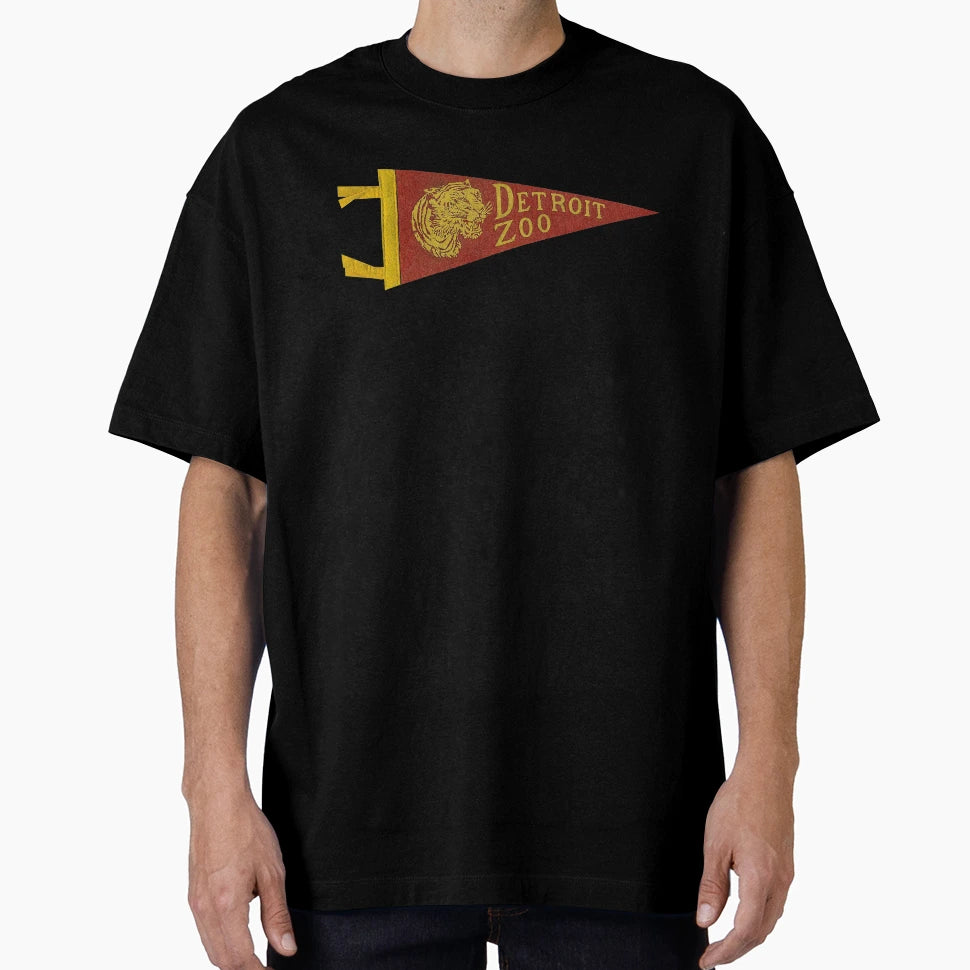 Detroit Zoo Travel Pennant T-Shirt - Trendy Graphic for Adults - T-Shirt, Sweatshirt, Hoodie