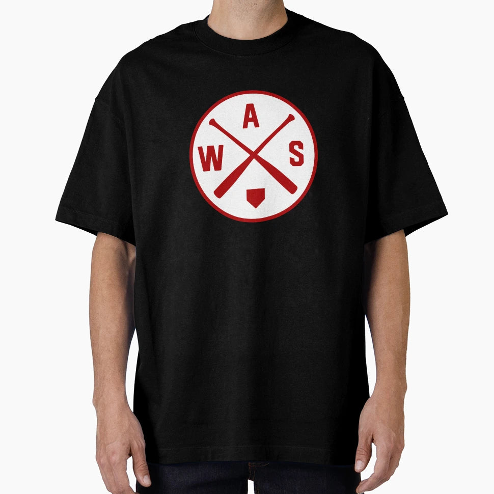 Washington Baseball Bat Dc Patch T-Shirt - Fun Novelty Design Men Women - T-Shirt, Sweatshirt, Hoodie