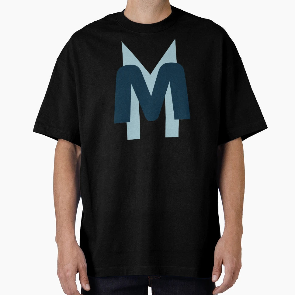Moving Magnet Logo Blue Blue T-Shirt - Casual Everyday Wear Men Women - T-Shirt, Sweatshirt, Hoodie
