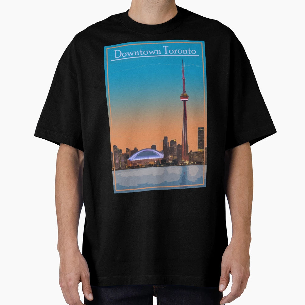 Downtown Toronto T-Shirt - Custom Art Print Unisex - T-Shirt, Sweatshirt, Hoodie