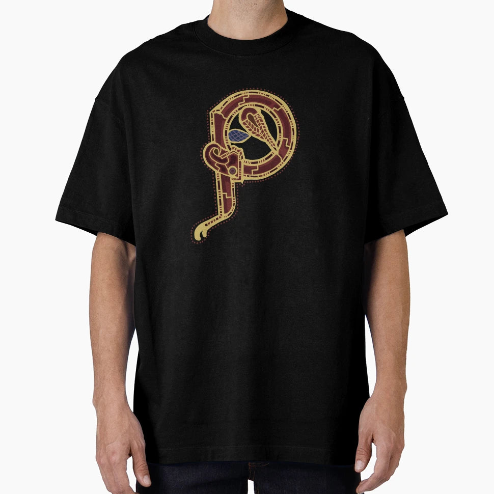 Letter P Sutton Hoo Inspired Buff T-Shirt - Casual Everyday Wear Men Women - T-Shirt, Sweatshirt, Hoodie