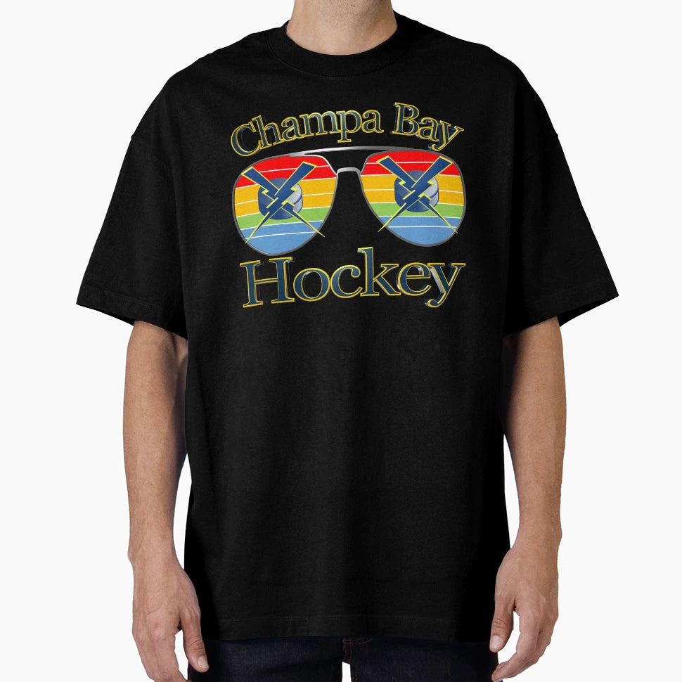 Champa Bay Hockey Sunset T-Shirt - Custom Art Print for Adults - T-Shirt, Sweatshirt, Hoodie