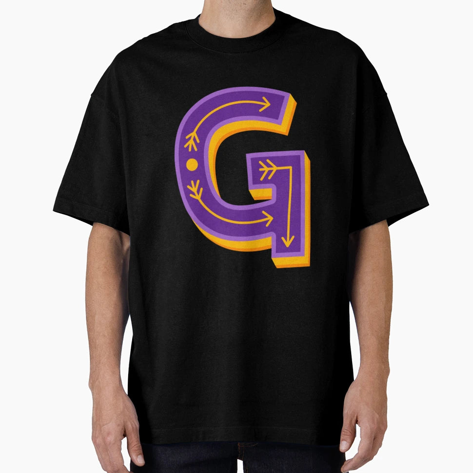 Letter G T-Shirt - Trendy Graphic for Adults - T-Shirt, Sweatshirt, Hoodie