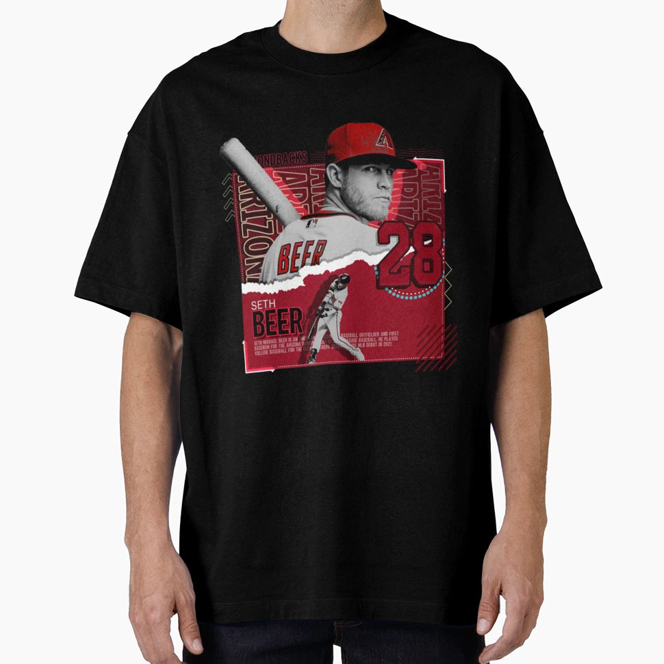 Seth Beer Baseball T-Shirt - Graphic Print Unisex - T-Shirt, Sweatshirt, Hoodie