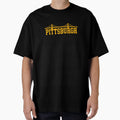 Pittsburgh Bridge White T-Shirt - Minimalist Print Men Women - T-Shirt, Sweatshirt, Hoodie
