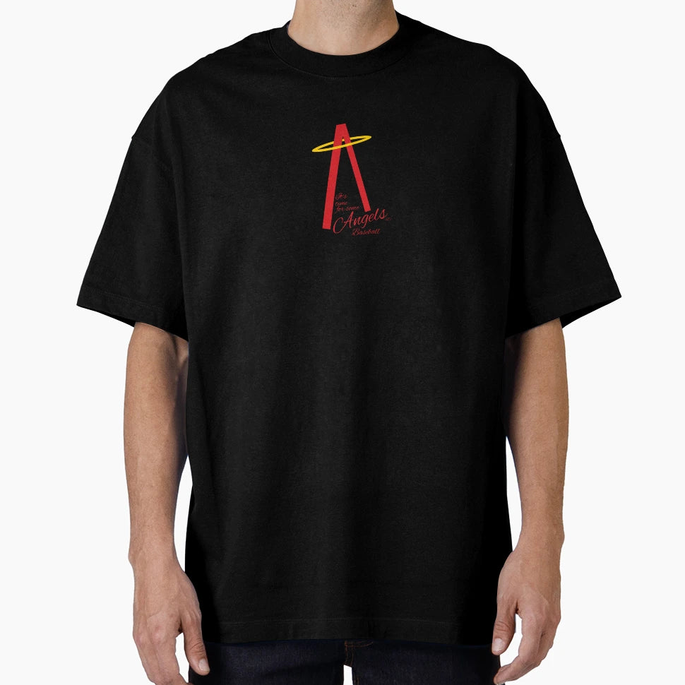 Its Time Some Angels Baseball T-Shirt - Novelty Apparel Men Women - T-Shirt, Sweatshirt, Hoodie