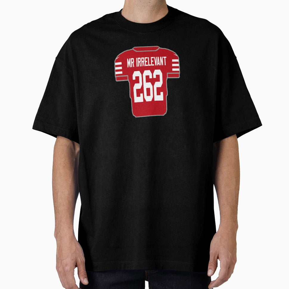 Irrelevant Draft Jersey T-Shirt - Aesthetic Graphic for Adults - T-Shirt, Sweatshirt, Hoodie