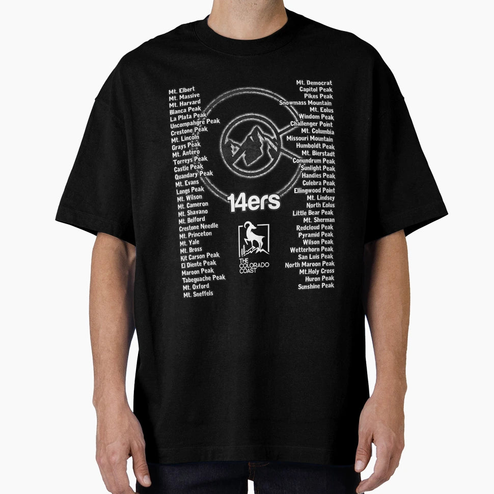 Colorado 14Ers Fourteeners T-Shirt - Fun Novelty Design Men Women - T-Shirt, Sweatshirt, Hoodie
