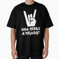 Metal Hand Horns Up Ironic Rock Who T-Shirt - Unique Graphic Men Women - T-Shirt, Sweatshirt, Hoodie